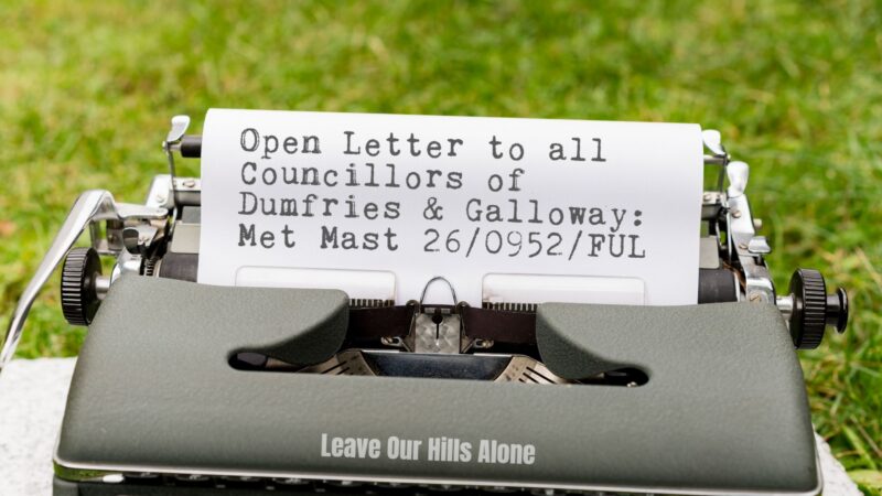 Community writes Open Letter to D&G Councillors