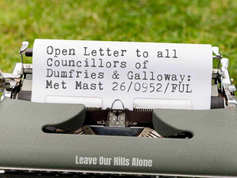 Community writes Open Letter to D&G Councillors