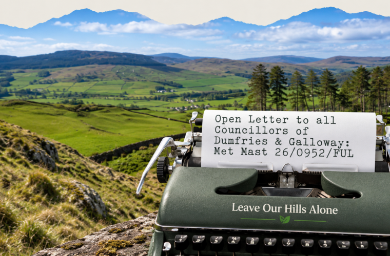 Letter To Dumfries & Galloway Council